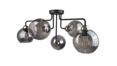 Lampa sufitowa nowoczesna 5xE27 COSMO BLACK/GOLD