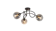 Lampa sufitowa czarna nowoczesna RING E27 max.60W