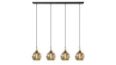 Lampa wisząca nowoczesna 4xE27 CALLISTO BLACK/GOLD