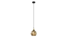 Lampa wisząca nowoczesna 1xE27 CALLISTO BLACK/GOLD