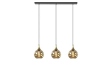 Lampa wisząca nowoczesna 3xE27 CALLISTO BLACK/GOLD