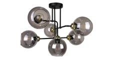 Lampa sufitowa nowoczesna 6xE27 COSMO BLACK/GOLD