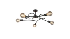 Lampa sufitowa nowoczesna 5xE27 FIORE BLACK
