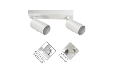 Lampa spotlight Fargo 2xGU10 biała