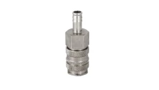 Szybkozłącze pneumatyczne DN10 typ 27, do węża fi 10 mm, gniazdo szybkozłącza, mosiądz/stal