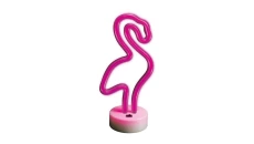 Neon na podstawce LED FLAMING róż FSNE01 Forever Light