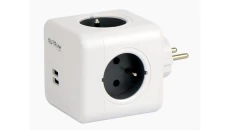 AURA line CUBE kostka rozgałęźnik 4 gniazda 2xUSB 3680W