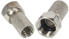 Wtyk F nakręcany na RG-6 HQ 6,8mm/18,5mm z uszczelką /opak = 100szt/