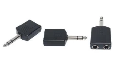 Redukcja wt.Jack 6,3/2gn.Jack 6,3 stereo plastik