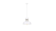 Lampa wisząca nowoczesna 1xE27 TITANIUM GOLD/WHITE