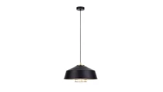 Lampa wisząca nowoczesna loftowa 1xE27 ELECTRA GOLD/BLACK