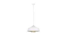 Lampa wisząca nowoczesna loftowa 1xE27 ELECTRA GOLD/WHITE