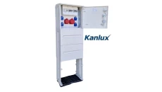 ROZDZIELNICA BUDOWLANA NA FUNDAMENCIE (4X2P+Z, 1X16A/5P, 1X32A/5P) KANLUX RB40x40-K40-00114W-F0-KANLUX