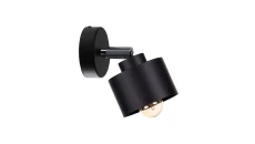 Kinkiet nowoczesny 1xE27 SIMPLY BLACK