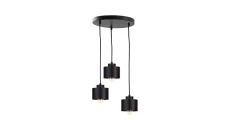 Lampa nowoczesna wisząca 3x E27 SIMPLY BLACK