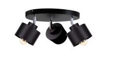 Spot nowoczesny 3x E27 SIMPLY BLACK