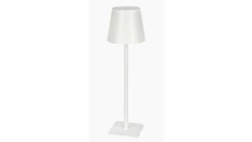 Lampka stołowa na biurko LED line TAZA 3,5W 400lm zmienna barwa 3000K-5000K IP54 biała akumulator 2x2000mAh