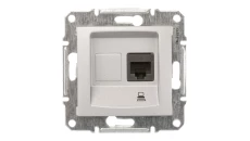 Sedna Gniazdo komputerowe pojedyncze RJ45 kat.5e UTP aluminium SDN4300160