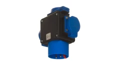 Rozdzielacz prądu 20P3167, wtyk zasilający Uni-schuko CEE7/7 2P+Z 230V 16A, 3 gniazda 2P+Z 230V 16A