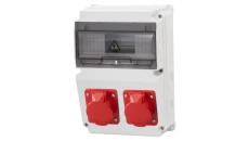 Rozdzielnica LAGO 10M - gniazda 16A 5p, 32A 5p /10 modułów/