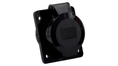 Gniazdo siłowe tablicowe skośne 16A 5p /FE/ czarne