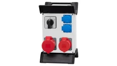 Rozdzielnica R-240 - gniazda 2x32A 5p, 2x230V, L/P na stelażu plastikowym