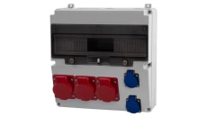 Rozdzielnica LAGO 17M - gniazda 16A 5p, 2x32A 5p, 2x230V /17 modułów/