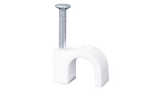 Uchwyt kablowy z gwoździem okrągły - 6mm - op. 100 szt.