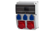 Rozdzielnica CAJA 12M - gniazda 2x16A 5p, 3x230V /12 modułów/