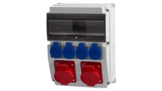 Rozdzielnica CAJA 12M - gniazda 2x16A 5p, 4x230V /12 modułów/