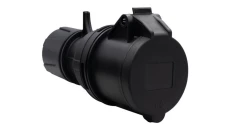 Gniazdo przemysłowe - przenośne 32A 3p 200V-250V /FE/ IP44 czarne