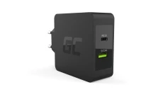 Ładowarka sieciowa Green Cell USB-C 45W PD z przewodem USB-C i dodatkowym portem USB do Asus ZenBook, HP Spectre,