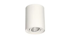Lampa sufitowa HARYS O natynkowa oprawa punktowa nowoczesna TUBA okrągła GU10 biała MK MEGAKABEL
