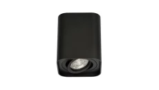 Lampa sufitowa HARYS K natynkowa oprawa punktowa nowoczesna TUBA kwadratowa GU10 czarna MK MEGAKABEL