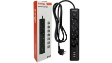 Przedłużacz INERGE 4-gniazdowy 2m ECS-0431-02-B