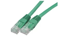 Patchcord UTP kat.6 kabel sieciowy LAN 2x RJ45 linka zielony 0,5m