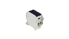 Blok rozdzielczy 1-torowy Al/Cu 1x35/2x25 czarny E.4162/CZ