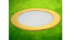 Panel led okragły Round 12W 230V złoty DW