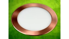 Panel led okragły Round 15W 230V mosiądz WW