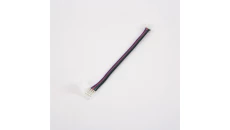 Złączka LED RGB 10mm dwustronna z przewodem