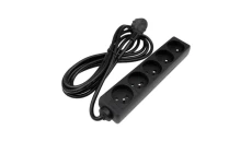 Przedłużacz 5 gniazd 3m z/u 3x1.5mm2 CZARNY