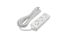 Przedłużacz 3 gniazda 3m z/u 3x1.5mm2 BIAŁY