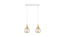 Lampa wisząca nowoczesna 2xE27 LACRIMA WHITE