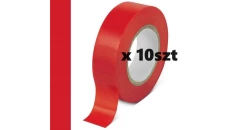 Taśma izolacyjna czerwona 25m 10-pak /opak = 10szt/