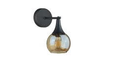 Kinkiet nowoczesny 1xE27 STAR HONEY BLACK