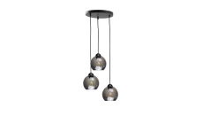 Lampa wisząca nowoczesna 3x E27 YUNO BLACK