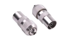 Gniazdo antenowe proste metalowe