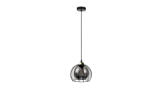 Lampa wisząca nowoczesna loftowa 1xE27 SOLO BLACK/GOLD