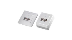 Gniazdo modularne podtynkowe 2xRJ-45 8p8c Krone