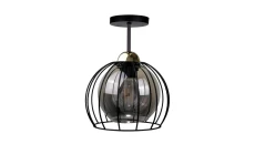 Lampa sufitowa nowoczesna loftowa 1xE27 SOLO BLACK/GOLD